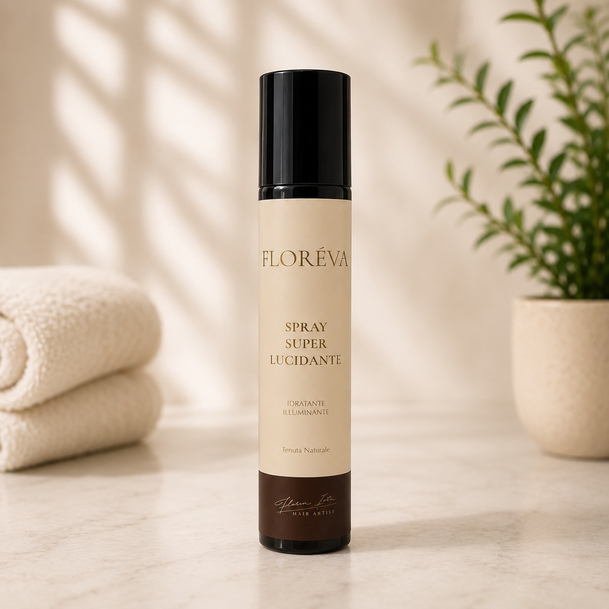 Spray Profesional pentru Strălucire FLOREVA Argan Elixir – Efect de Oglindă, 200 ml