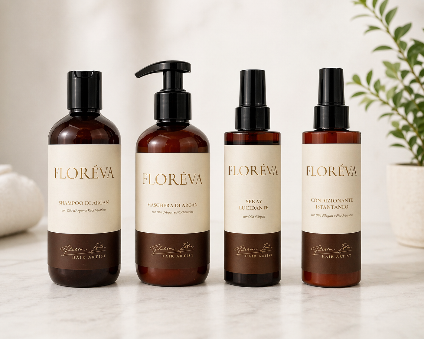 Set Complet Ingrijire Par Floreva Argan Elixir